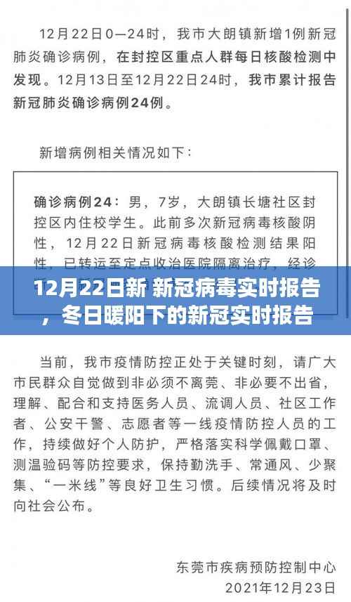 冬日暖阳下的新冠病毒实时报告,日常故事中的希望与关注