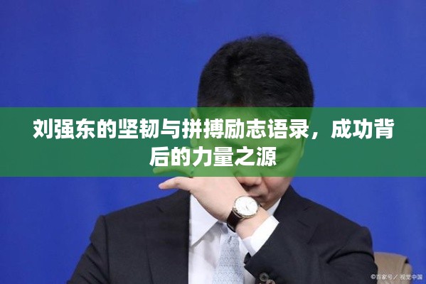 刘强东的坚韧与拼搏励志语录,成功背后的力量之源
