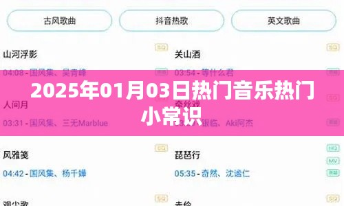 2025年元旦热门音乐小常识揭秘