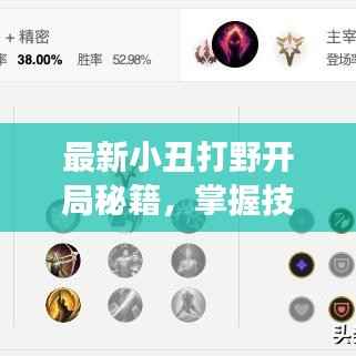 最新小丑打野开局秘籍,掌握技巧,决胜游戏开局!